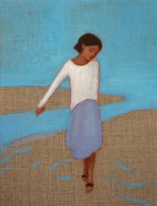 Frau am Meer