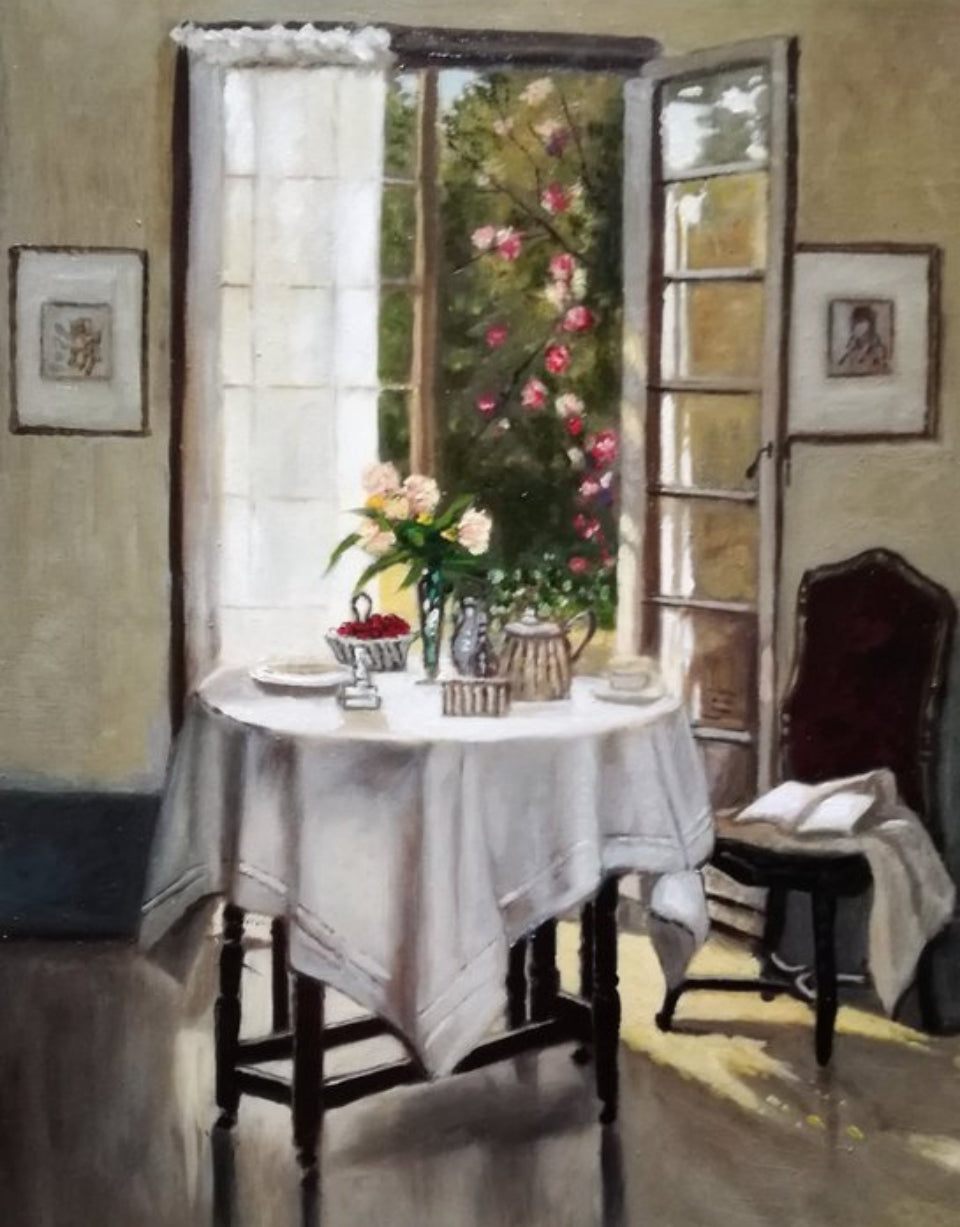 Da Carl Vilhelm Holsøe - Interno luminoso (controluce)