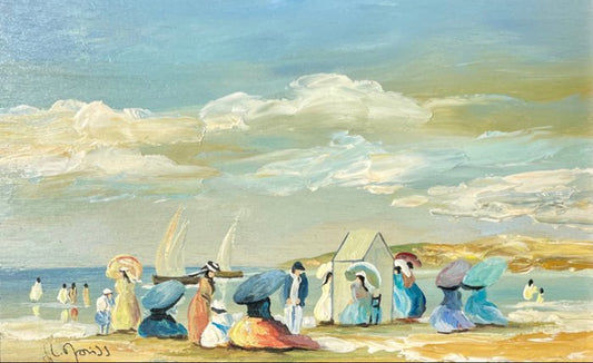 Scène de bord de mer